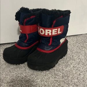 Sorel Kids' Snow Boots - Black, Red, and Navy
